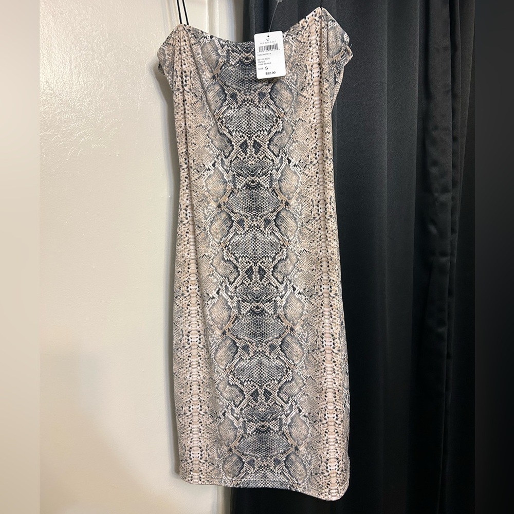 Snake Print Dress
